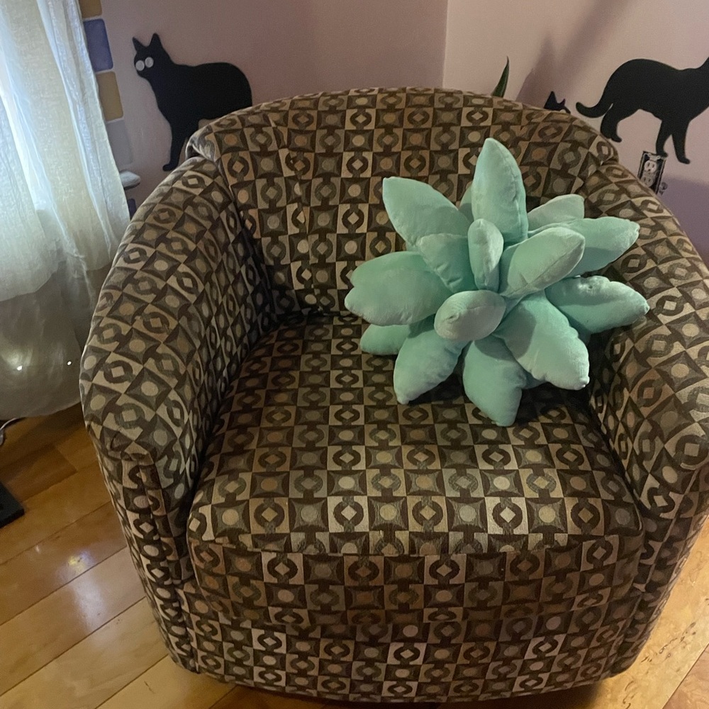 Large succulent pillow